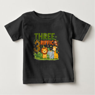 Kinderen 3e verjaardag Jungle Safari T-shirt