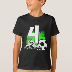 Kinderen 4 Jaar Oude Jongen 4e Verjaardag Cadeau V T-shirt