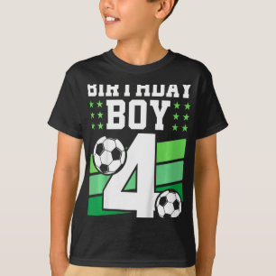 Kinderen 4 Jaar Oude Jongen 4e Verjaardag Cadeau V T-shirt