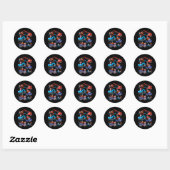 Kinderen 4 juli Bouwtrucks Voertuig Patriot Ronde Sticker (Vel)