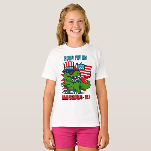 Kinderen 4 juli t-shirt (Voorkant volledig)