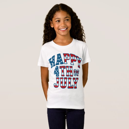 Kinderen 4 juli  t-shirt (Voorkant volledig)