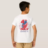 Kinderen 4 juli T-shirts (Achterkant volledig)