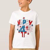 Kinderen 4 juli T-shirts (Voorkant)