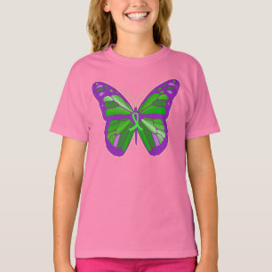 Kinderen 4 Lyme-ziekte Vlinderbewustzijnsshirt T-shirt