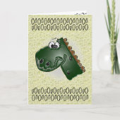 Kinderen 4e verjaardag 3D dinosaurus Kaart (Voorkant)