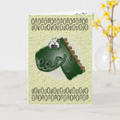 Kinderen 4e verjaardag 3D dinosaurus Kaart (Gele Bloem)