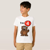 Kinderen 4e verjaardagsshirt voor vierjarig kind t-shirt (Voorkant volledig)