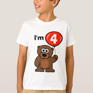 Kinderen 4e verjaardagsshirt voor vierjarig kind t-shirt