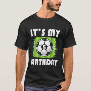 Kinderen 5 jaar oud Kinderen Voetbalspeler 5e verj T-shirt