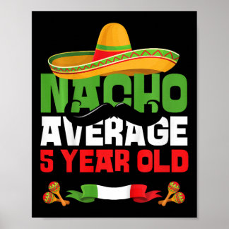 Kinderen 5 Jaar Oude Mexicaanse Fiesta 5e Verjaard Poster