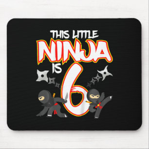Kinderen 6 Jaar Oude Ninja Verjaardagsfeestje Mart Muismat