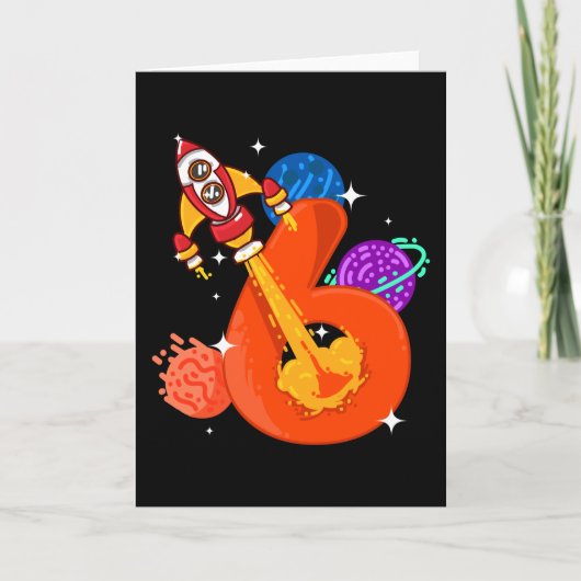 Kinderen 6. verjaardag 6 jaar oude kinderen kaart (Voorkant)