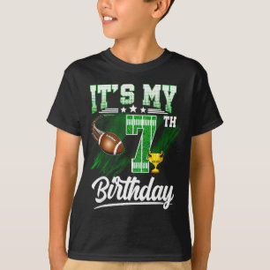 Kinderen 7 jaar oud Het is mijn 7e verjaardag Voet T-shirt