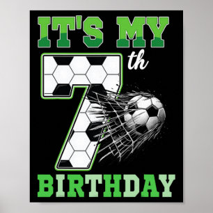 Kinderen 7 jaar verjaardag Het is mijn 7e verjaard Poster