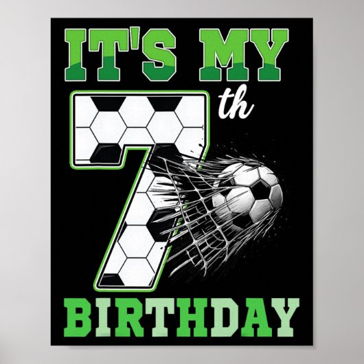 Kinderen 7 jaar verjaardag Het is mijn 7e verjaard Poster (Voorkant)