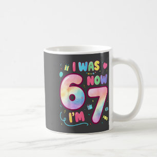 Kinderen 7 jaar verjaardag Ik was 6 Nu ben ik 7 Gr Koffiemok
