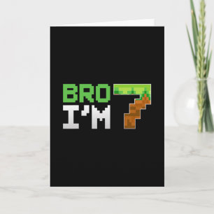 Kinderen 7e verjaardag jongen broer ik ben 7 jaar  kaart