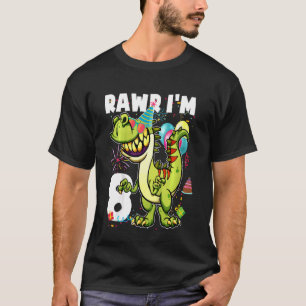 Kinderen 8 Acht jaar oud meisje en jongens Rex D T-shirt