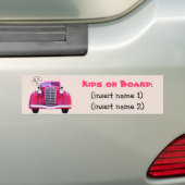 Kinderen aan boord bumpersticker (Op auto)