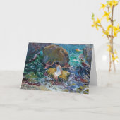 Kinderen aan de kust, Jávea | Joaquín Sorolla Kaart (Gele Bloem)