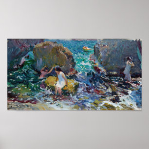 Kinderen aan de kust, Jávea   Joaquín Sorolla Poster