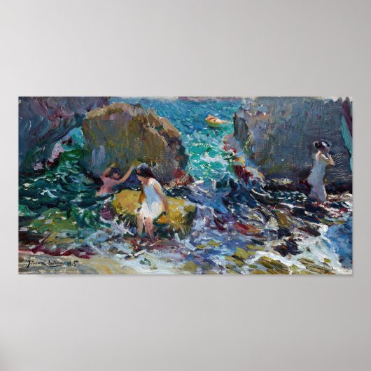 Kinderen aan de kust, Jávea | Joaquín Sorolla Poster (Voorkant)