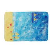 Kinderen aan de Zee Modern Hedendaags Kunst Badmat (Voorkant)