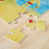 Kinderen aan de Zeekant Modern Hedendaags Kunst Legpuzzel (Zijkant)