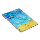 Kinderen aan de Zeekant Modern Hedendaags Kunst Notitieboek (Rechterzijde)