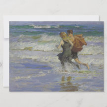 Kinderen aan het strand (door Edward Henry Potthas