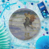 Kinderen aan het strand (door Edward Henry Potthas Papieren Bordje (Feest)
