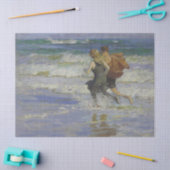 Kinderen aan het strand (door Edward Henry Potthas Tissuepapier (Craft)