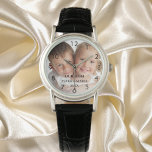 Kinderen aangepaste foto namen jaar mam horloge<br><div class="desc">Voeg je eigen favoriete foto toe. Zwarte cijfers. Een witte foto overlay. Personaliseer en voeg hun namen en jaar toe,  zwarte letters. Perfect voor je moeder,  mam</div>
