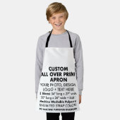 Kinderen Aangepaste gepersonaliseerde All Over Pri Schort (Gedragen)