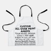 Kinderen Aangepaste gepersonaliseerde All Over Pri Schort (Voorkant)