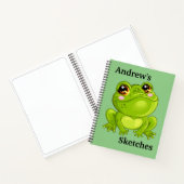 Kinderen Aangepaste Groene Kikker Notitieboek (Binnen)