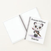 Kinderen Aangepaste Panda Beer Schets Notitieboek (Binnen)