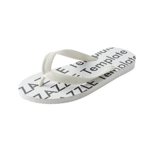 Kinderen Aangepaste Teenslippers Blanco Sjabloon (Schuin)