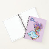 Kinderen Aangepaste Zeemeermin Schets  Notitieboek (Binnen)