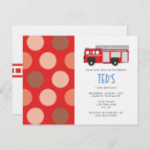 Kinderen - Aannodiging op zondag - Brandweerwagen Kaart (Voorkant / Achterkant)