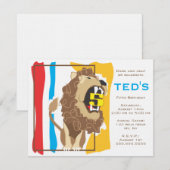 Kinderen - Aannodiging op zondag - Leeuw Kaart (Voorkant / Achterkant)