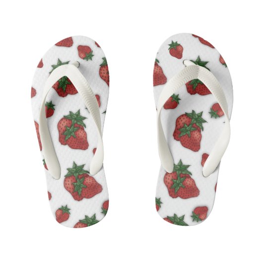 Kinderen aardbeien teenslippers (Voetbed)