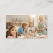 Kinderen Aardewerk Ambacht Kunst Klassen Custom Bu Visitekaartje (Achterkant)