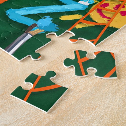 Kinderen ABCs alfabet legpuzzel (Zijkant)