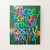 Kinderen ABCs alfabet legpuzzel (Verticaal)