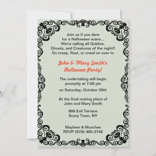 kinderen achter een pompoen Halloween Kaart (Achterkant)