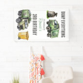 Kinderen Afval Thema Verjaardagsfeestje Spandoek (Insitu)