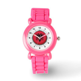Kinderen Albanië Flag Pink Glitter Strap Watch Horloge