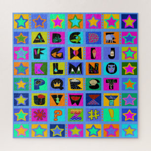 KINDEREN ALFABET LETTER DEKEN LEGPUZZEL